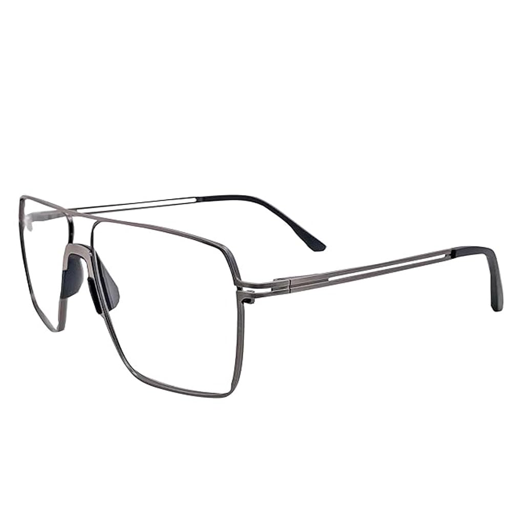 RSINC Volledig Rand frame/bril/ Metaal & Plastic Voor Mannen En Vrouwen, ,MH Grijs Zwart G-2631 54-17-140 | IB 21 | N1 MH G-2631 Grijs Zwart | IB 21