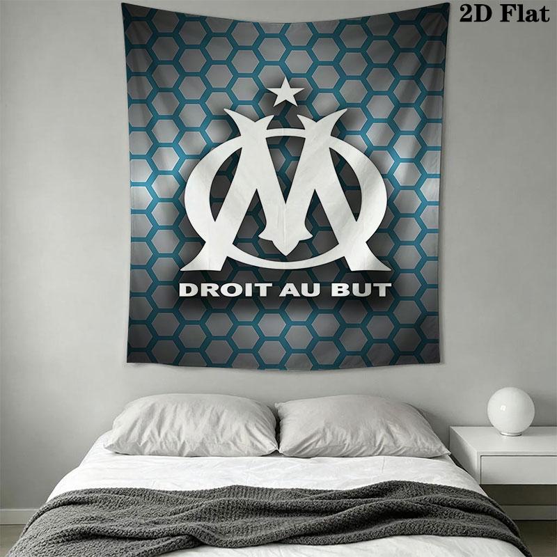 OM logo Wall Hanging Printed Fabric Blanket Decorative Tapestries for Bedroom Living Room Home Decor