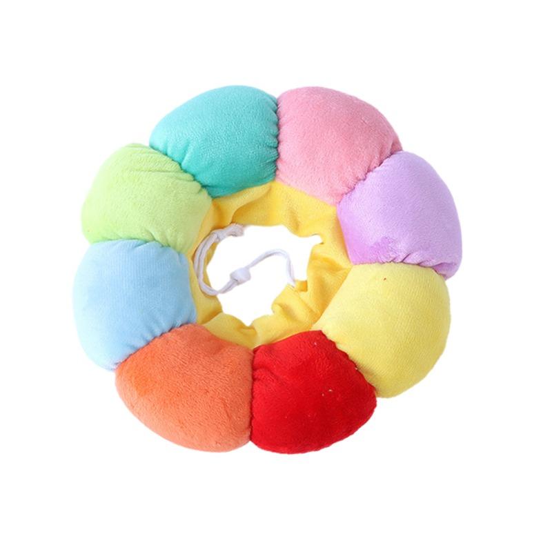 Collare Elisabettiano per Animali Gatto Postoperatorio Morbido a Forma di Girasole Cotone Collare per Animali Gatto Cucciolo Anello per il Collo Animale Sterilizzato Morbido Copricapo