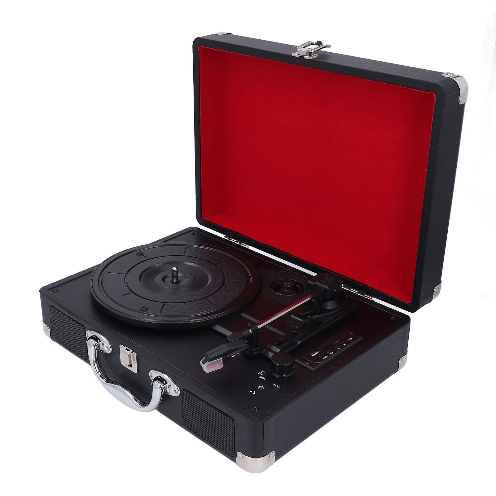 

Винтажный проигрыватель пластинок BT, ретро-проигрыватель пластинок USB, 33, 45, 78 об/мин, проигрыватель пластинок с динамиками