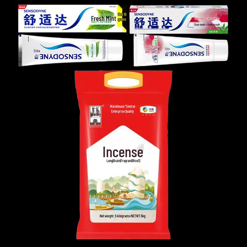 Sensodyne Toothpaste & Rice Bundle