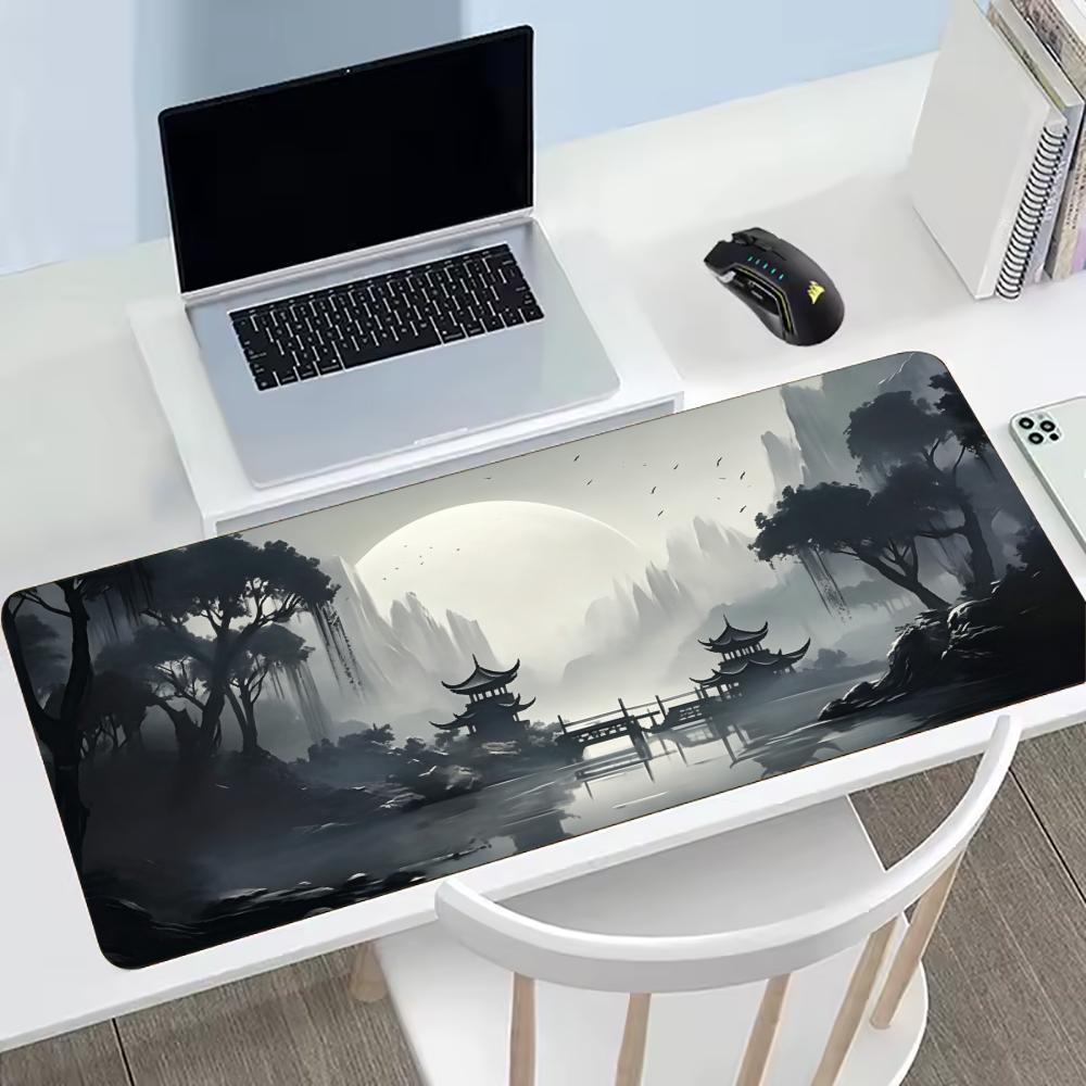 Landscape Painting MousePad Mouse Pad Large Computer Office Table Mats XXL Anti-slip HD Gaming Keyboard Mousepads Long Desk Mat