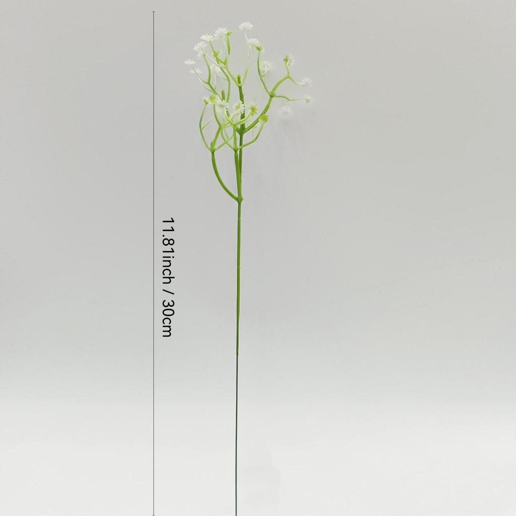 Gypsophila Wedding Bouquet: Soft Glue Single Stem Faux Flower Decoration