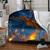 1pc Charizard Blanket Lightweight Flannel Blanket Throw Blanket For Sofa, Bed, Travel, Camping, Livingroom, Office, Couch