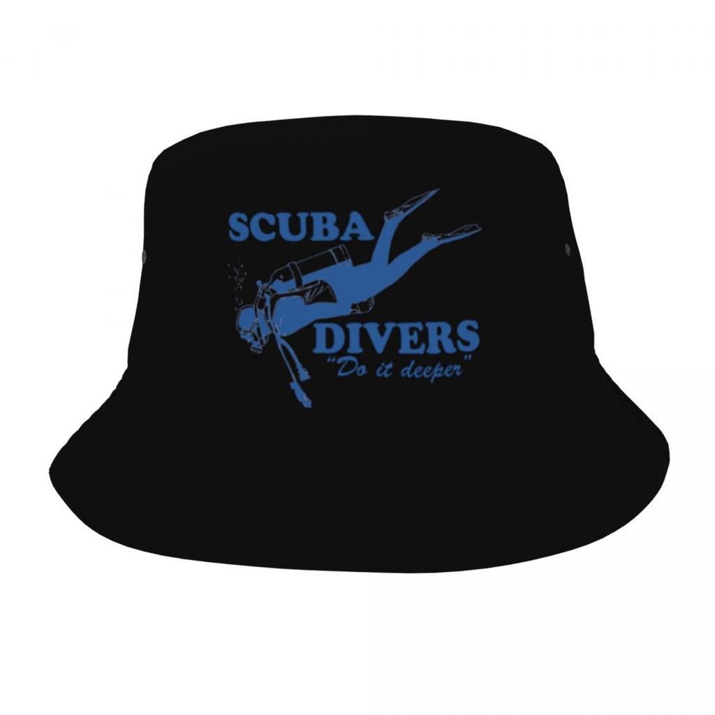 Scuba Diver Down Flag Bucket Hat Women Unisex Unisex Trendy Diving Summer FisherUnisex's Hat