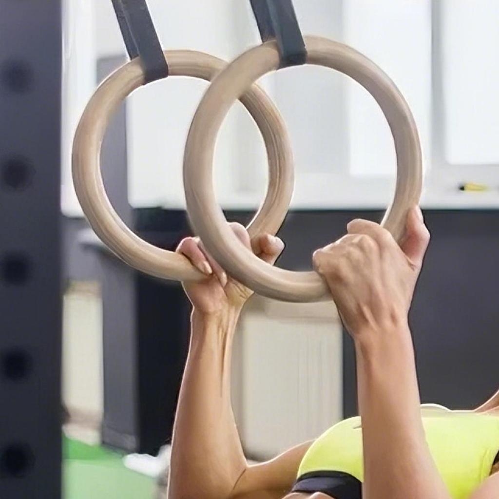 Gymnastické kruhy 2 ks/sada Nastavitelné závěsné popruhy Pro silový trénink, Domácí posilovnu, Cross&Fit a Kalisteniku