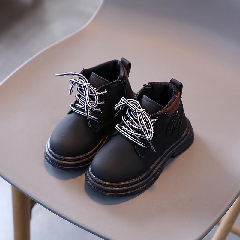 Children's Martin Boots - 2023 Autumn/Winter Collection: Girls' Versatile Yellow Boots & Boys' Retro British Style