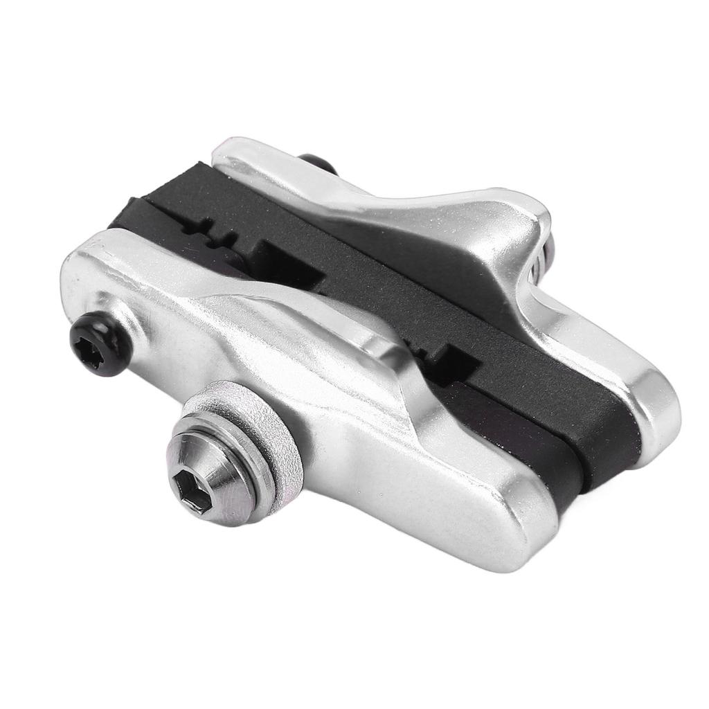 2 Pcs Mi.xim Brake Rubber Block Drawer Type Aluminium Alloy Bike Brake Pads Lower Noise Anti Friction Silver