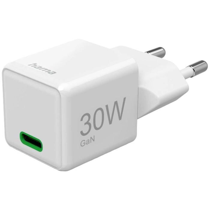 Hama 00201982 Chargeur USB 30 W 1x USB-C® Power Delivery Blanc Intérieure USB Power Delivery (USB-PD)