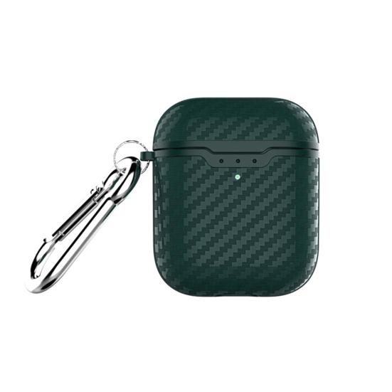 Carbon Fiber Dust-proof Protective Cover Case for AirPods 1/2 Bluetooth-compatible Earphone