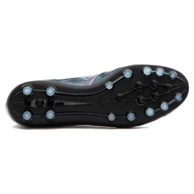 Mizuno Lace-Up Round Toe AG (Rubber Short Studs) Non-Slip Wear-Resistant Soccer Shoes Unisex Soccer Shoes Black Purple P1GA236101