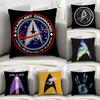 S-Star T-Trek Ship Movie Pillow Case Sofa Decorative Home Double-sided Print Plush Square Throw Pillow Covers Cushion Decor