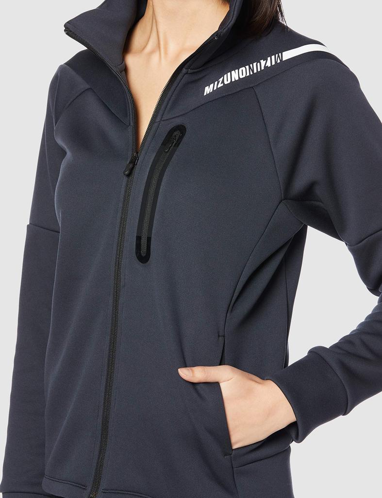 Mizuno Cardboard Knit Training Size S Size Small To Japanese Size Women's Jacket, Black, (32MC0850), (equivalent S)
