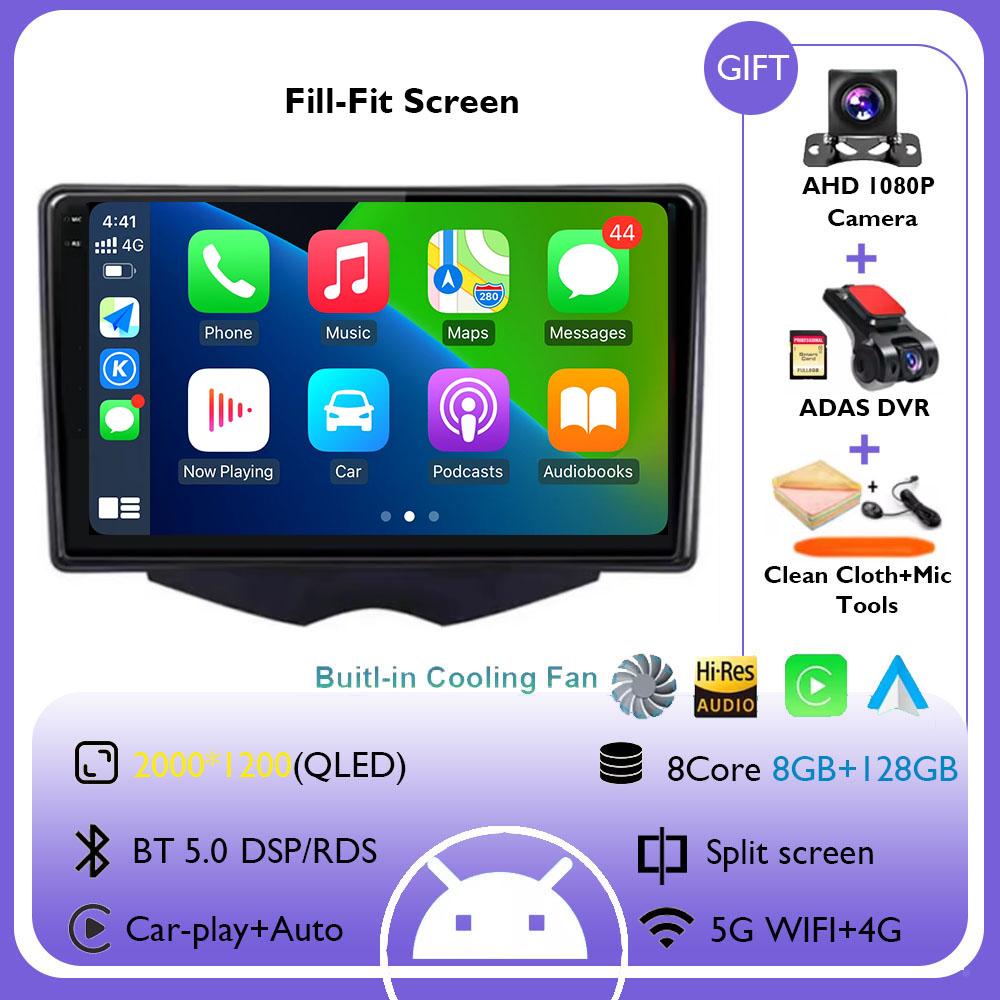 Android 14 Wireless Carplay Car Radio For Hyundai Veloster FS 2011 - 2017 Navigation Multimedia Player Stereo WiFi+4G 360 Canera