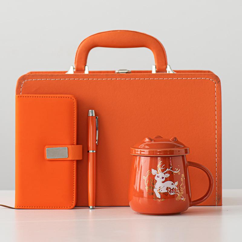 Creative Business Office Cup Gift Set Corporate Events Practical Gifts Ceramic Cup Mug Souvenir