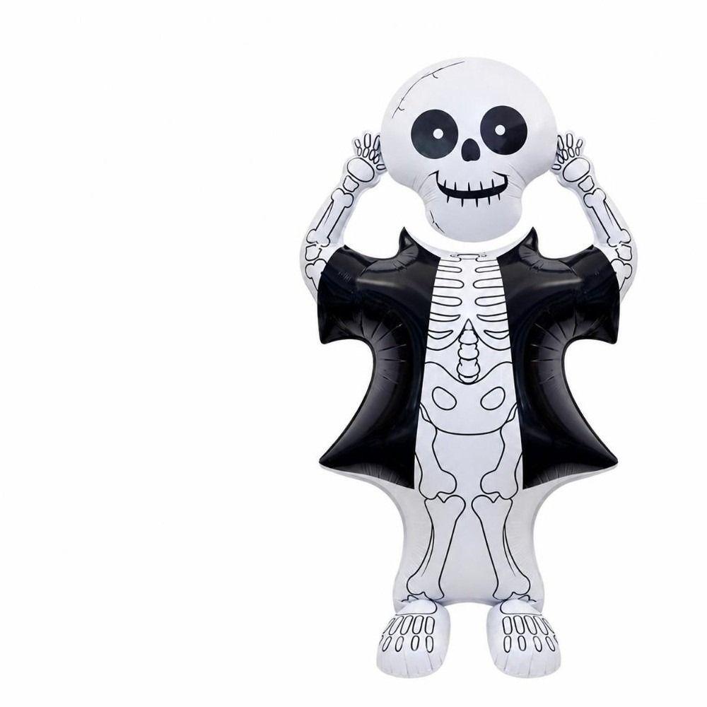 Skull Design Vertical Balloon Vertical Shape Halloween Balloon Halloween Party