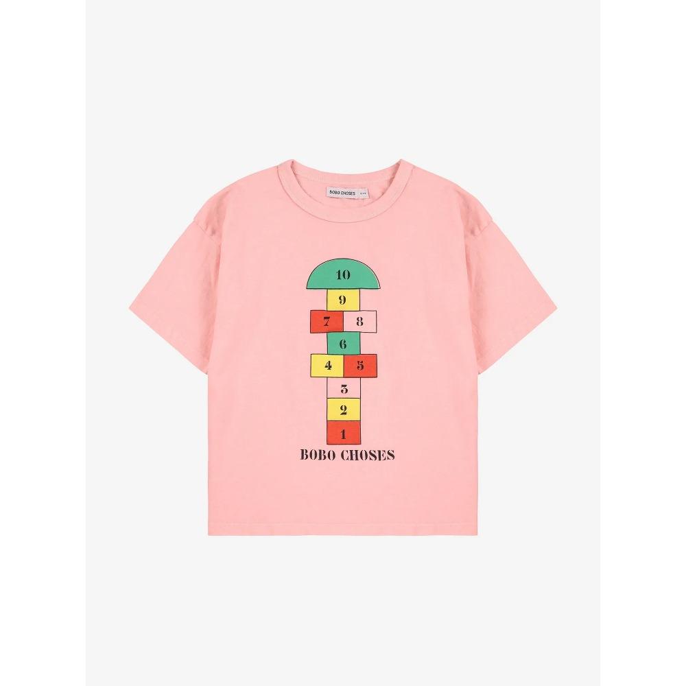 25 New Children's Clothing T-shirt Boys and Girls Printed Summer Short-sleeved Round Neck T-shirt