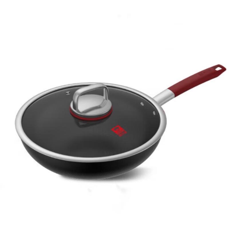 KOBACH KGT-C32A Uncoated Titanium Non-stick Wok