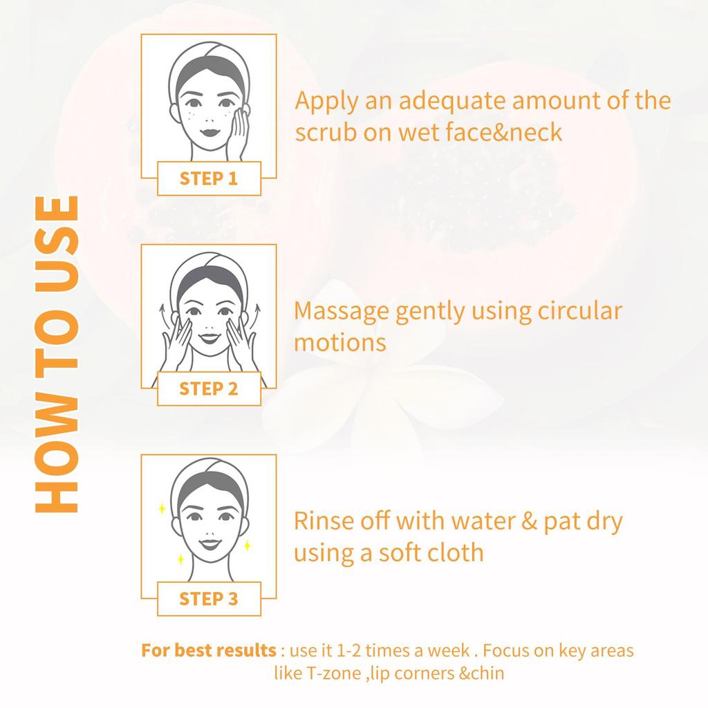 West&Month Papájový exfoliační gel - Jemně čistí keratin, hydratuje, zpevňuje a rozjasňuje pleť. Vhodné pro obličej a krk 100 ml