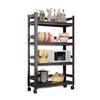 Yunshuang Floor-Standing Kitchen Storage Rack with Fence