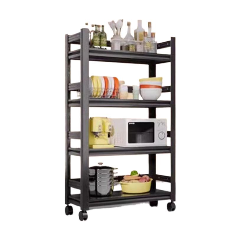 Yunshuang Floor-Standing Kitchen Storage Rack with Fence