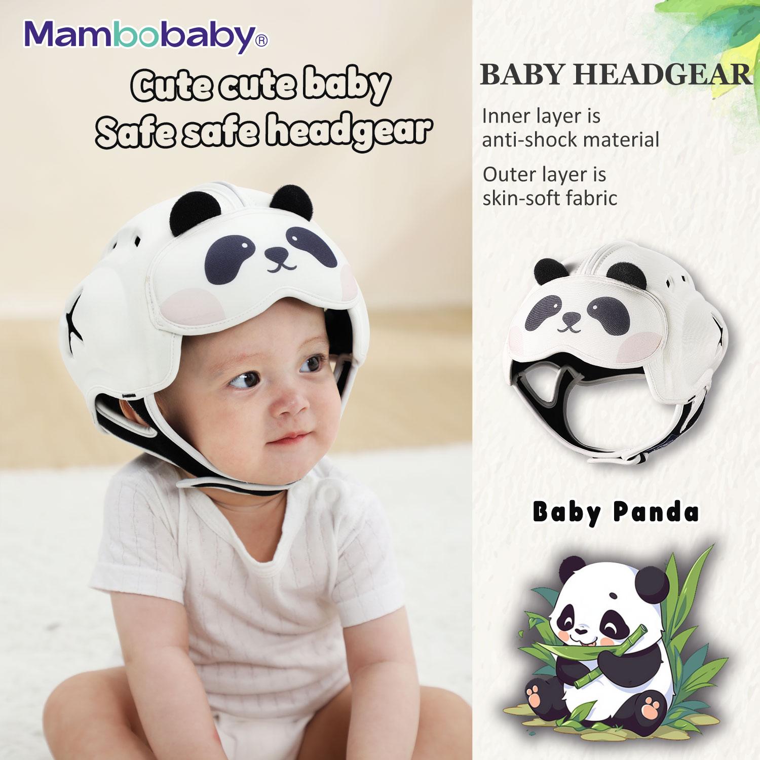 

Mambobaby Безпечний Протиударний Дитячий Шолом Захист Голови Малюка Головний Убір для Немовляти Вчитися Повзати, Ходити Запобігає Травмам від Ударів Падінь One Size
