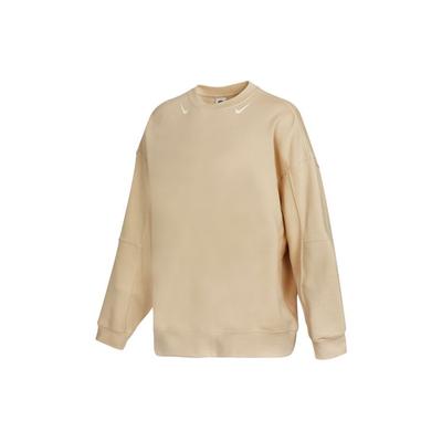 Lässiges Lockeres Rundhals Langarm Sweatshirt Damen Sweatshirt Beige DD5611-206