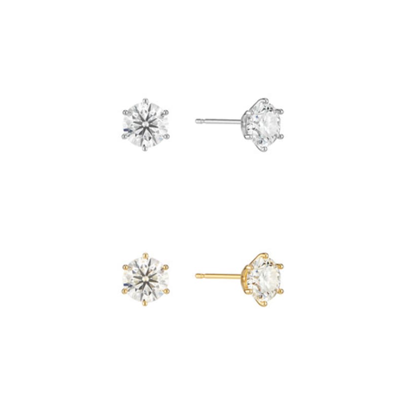 TATIANA (925 Silver) 1-Carat Moissanite Earrings DE0003
