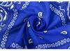 Trifong bandana blue paisley bandana adult stylish 100% cotton cashew pattern bandana men's unisex light blue 55cm x 55cm KC-D