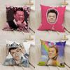 Funny J-JYP Meme Pillow Case Office Sofa Dorm Chair Back Short Plush Double-sided Printing Home  Cushion Cover