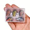 5Packaged Mini Fishing Lure Set2.8cm2gTopwater Bionic Wobbler Bait Fake Fishing Lure Suitable for Pike Perch