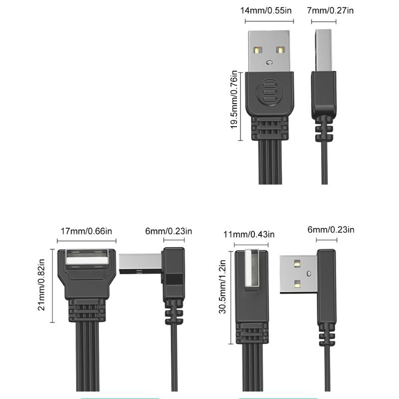 5-100cm USB 2.0 to USB 2.0 Conversion Adapter Cable Converter Wire Support 2A Fast Charging & 480Mbps Data Transfer