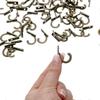 100 Pieces Wall Single Hook Robe Hooks Coat Hooks And 110 Pieces Screw - DD