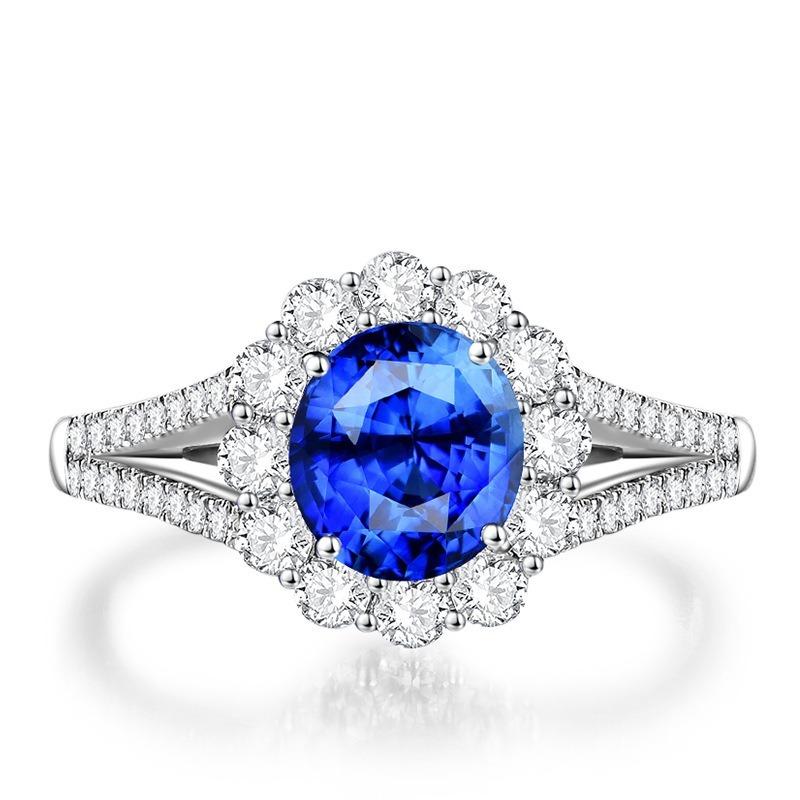 Sace Gems Inel clasic din zircon din aliaj de cupru Bijuterii pentru doamne Cadou de petrecere de promisiune de nuntă Deschis