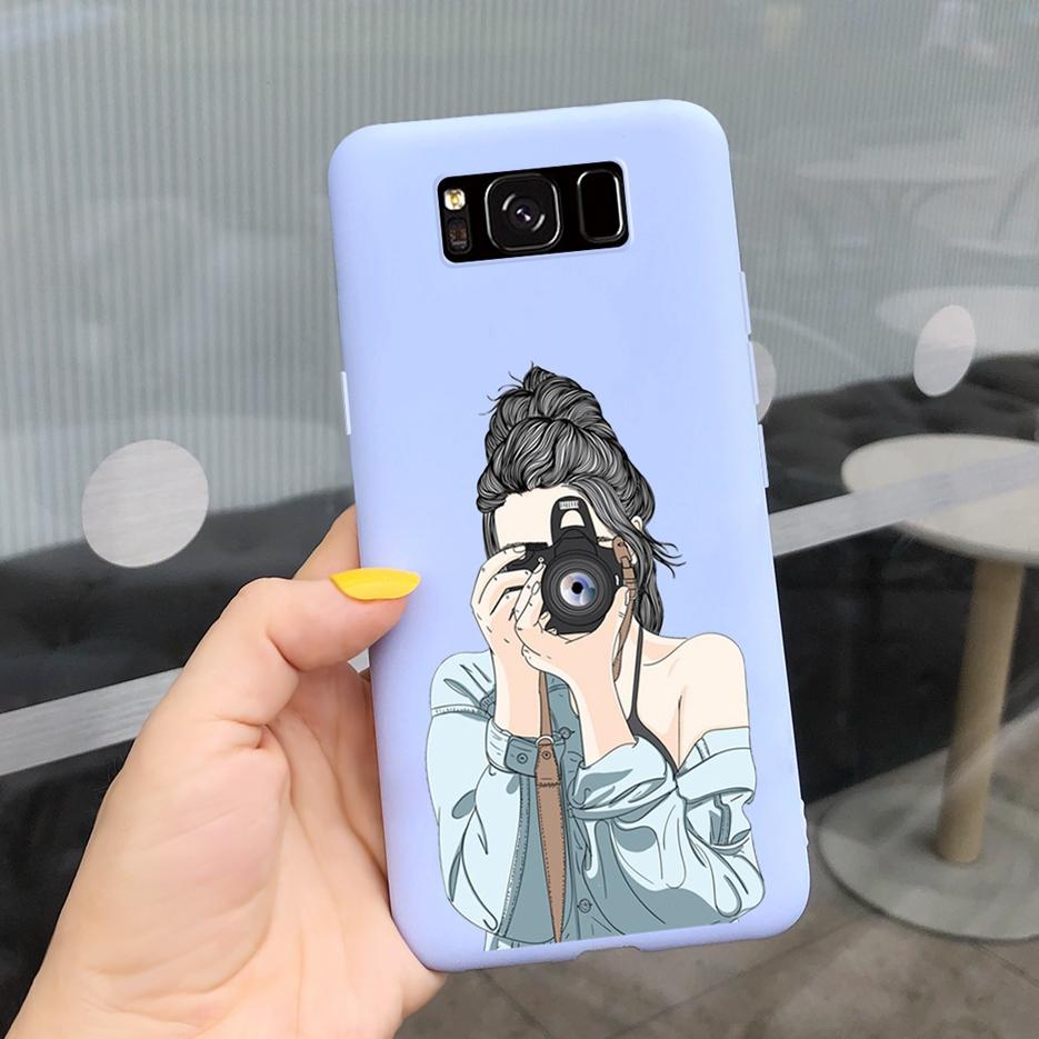 For Samsung Galaxy S8 Case Galaxy S8+ Cover Stylish Sunflower Pretty Girls Cover For Samsung S8 Plus GalaxyS8 S8+ Soft Bags Case
