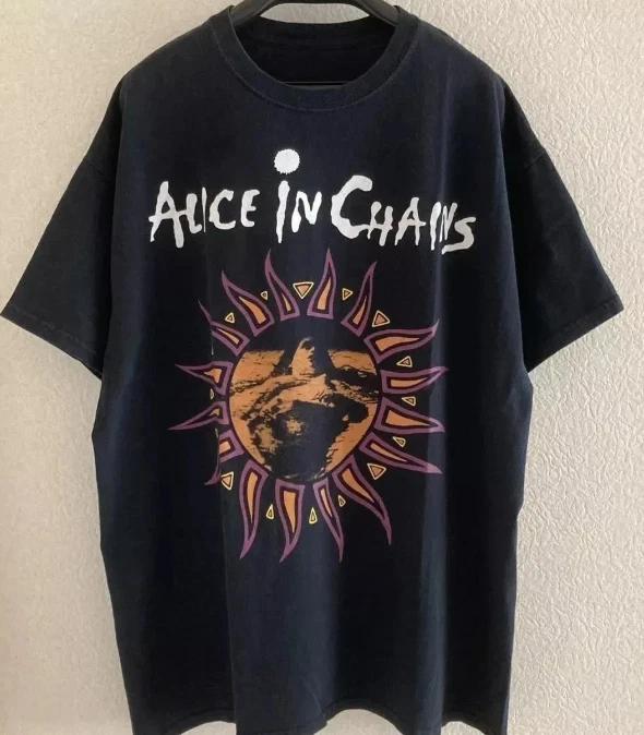 New Alice In Chains Dirt Tour Rare design Graphic T-shirt L