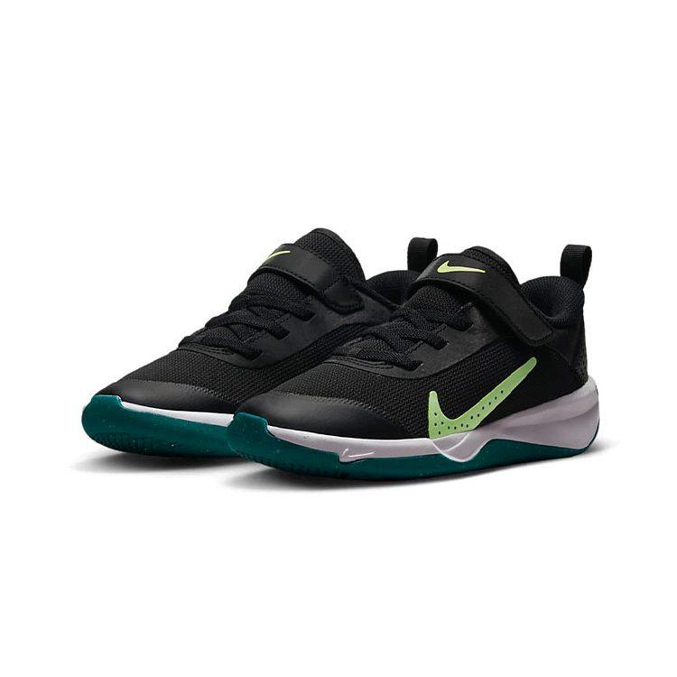 Nike Omni Multi Court Multi Court Slip Resistant Abrasion Resistant Low top Kids Lifestyle Shoes Black Green Kids' DM9026-003