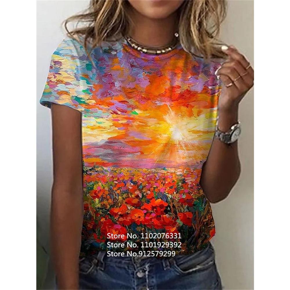 Summer T-Shirt Women 3D Printing Fashion Tee New Harajuku T Shirt Short Sleeve Clothing