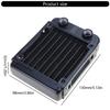Aluminum Water Cooling Radiator 8 Tubes Heat Exchanger CPU Heatsink Cooler Fast Heat Dissipation for PC Computer