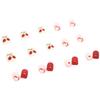 Artificial Nails Wearable Nail Pattern Novel Fake Nail Patch Cherry Flower Heart Red Removable