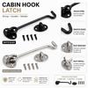 Heavy Duty Stainless Steel Window Wind Hook Extended Door Catch Latch for Sliding Door Fixing Home Repair and Window Hardware