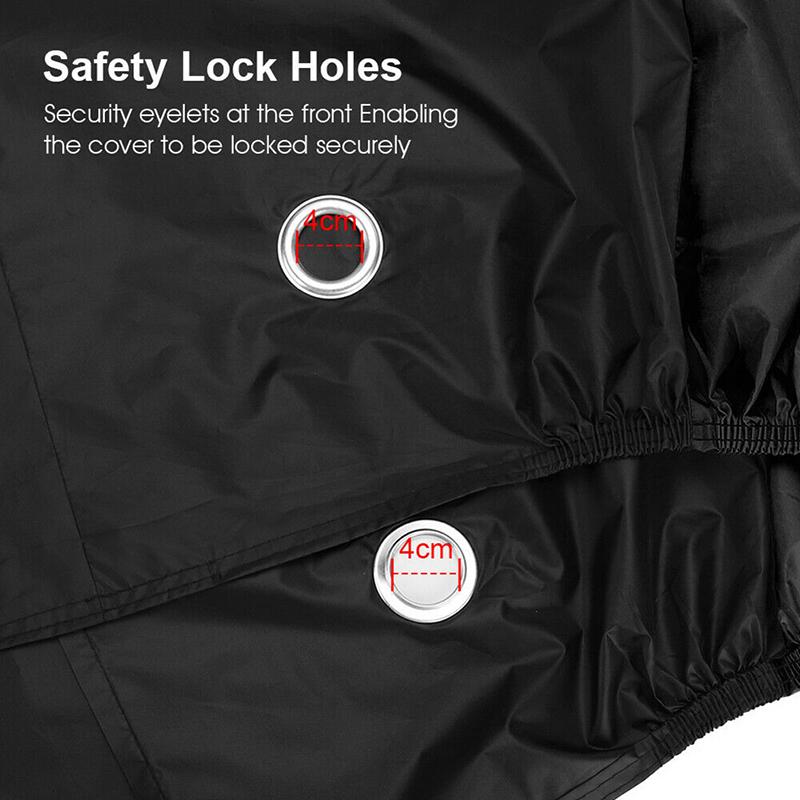 Waterproof Bicycle Covers Dustproof Bike Tent Multipurpose Protective Sleeve XL Size Case Snow Rain UV Protector Black