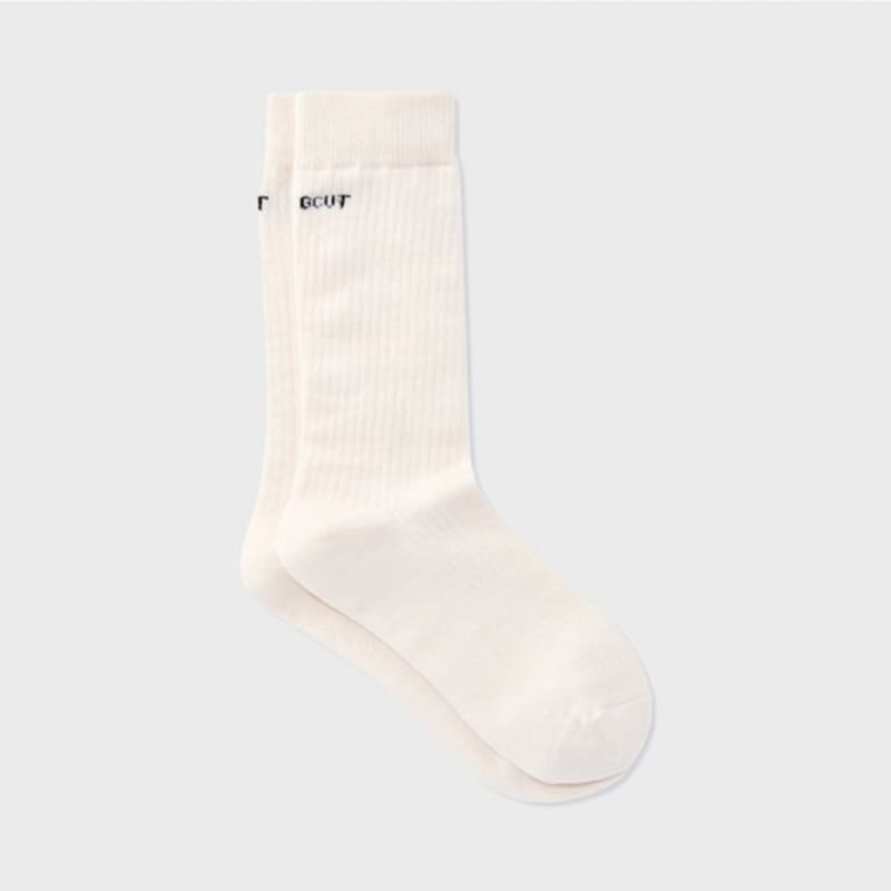 GCUT Logo Jacquard Gore Socks_Ivory 7215284201