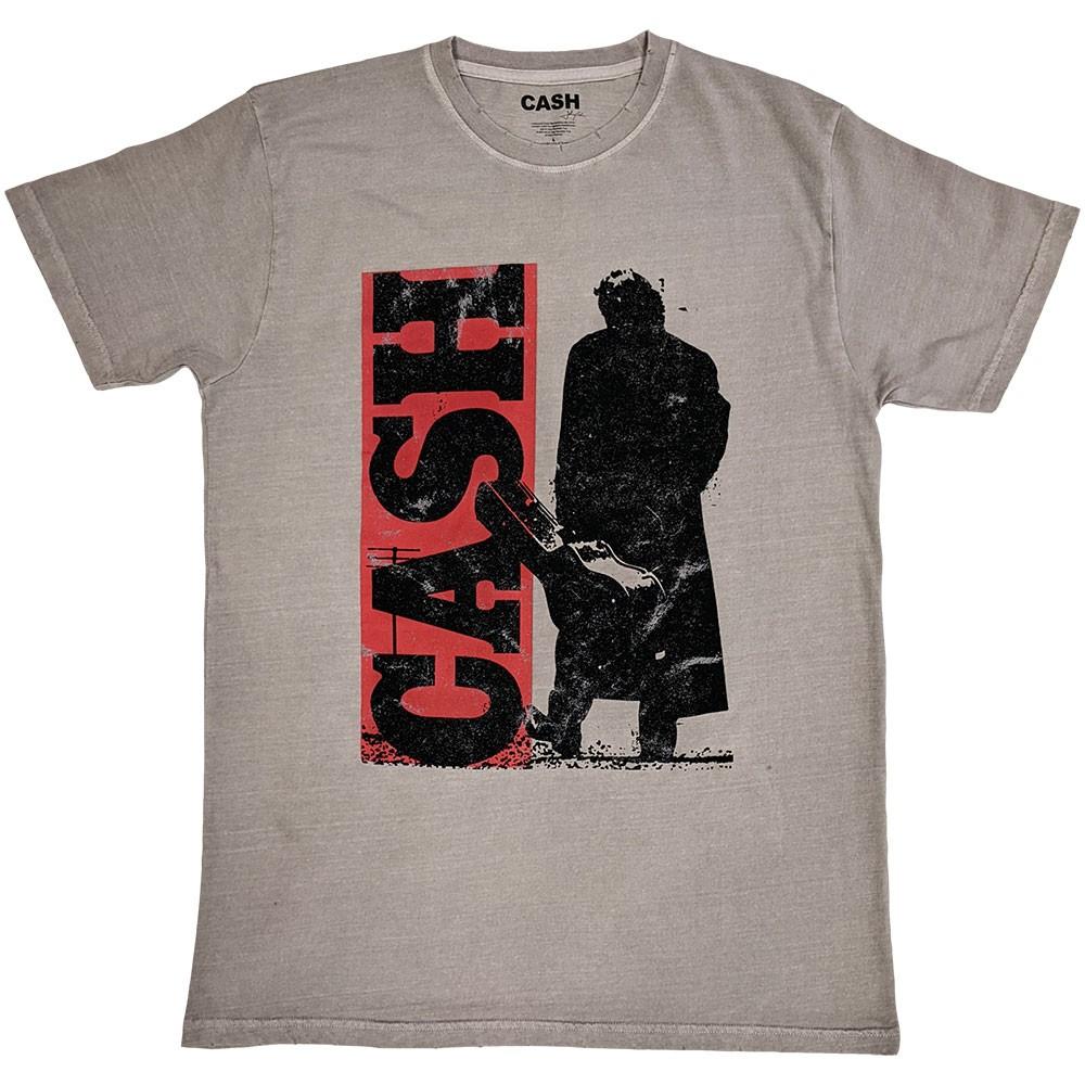 Johnny Cash Bold Silhouette T-Shirt Neutral New S