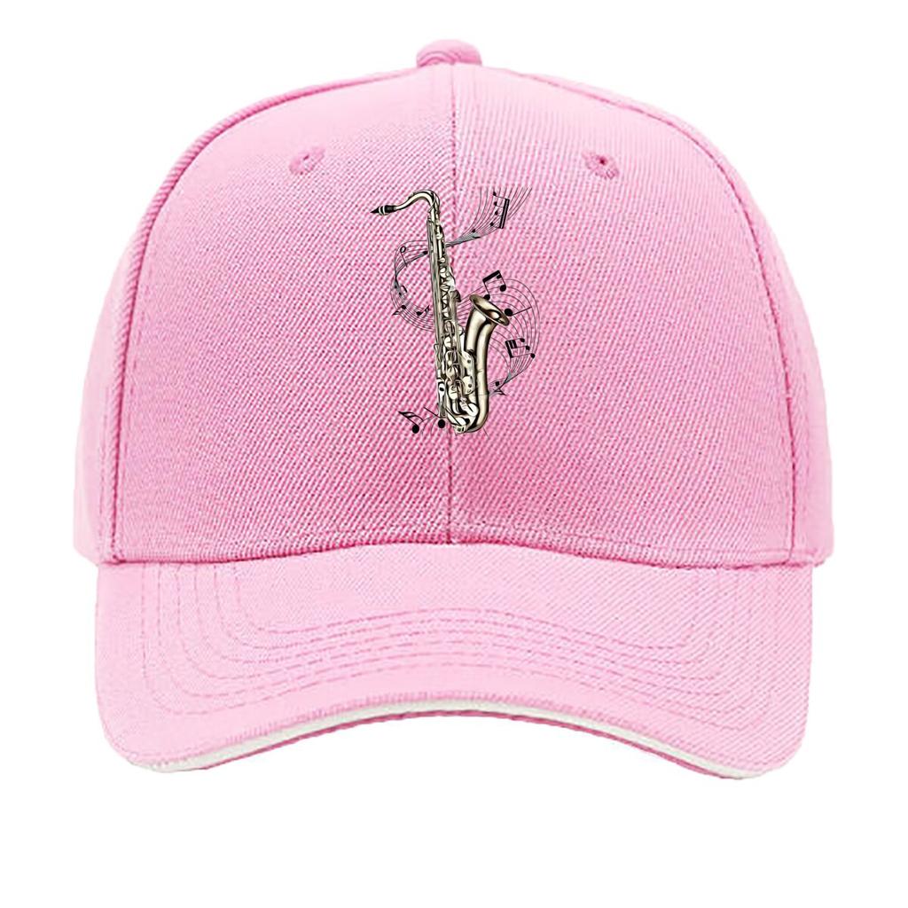 Saxophone Music InstruUnisext Themed Design Sandwich Baseball Cap