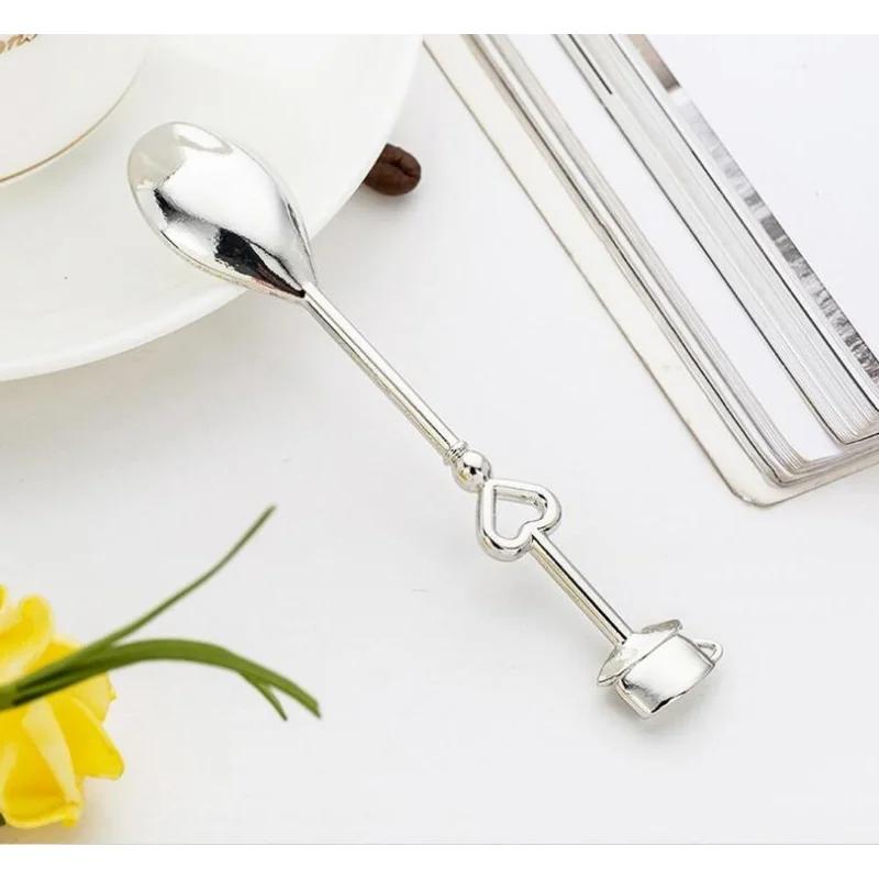 2 Pcs/lot Couple Coffee Spoon Wedding Favors and Gifts Wedding Gifts for Guests Wedding Souvenirs Event & Party Supplies