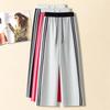 Women's Street-Style High-Waisted Wide-Leg Pants - 2026 Spring College Style, Age-Reducing, Drape, Straight-Leg Sweatpants