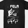 White Fela Kuti Band Music0228 Tariik 10338 Tshirt Made of Durable Fabric Shortsleeved Top Suitable for Humor Lovers