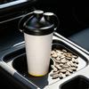 Sunflower Seeds Snack Cup Portable Shell Separator for Car Cup Holder Double Layer Snack Nut Waste Container for Travel