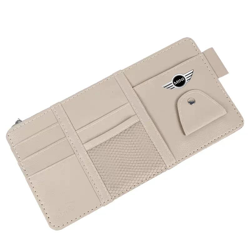 X4 X5 X6 2025 Car For BMW Car Sun Visor Organizer Multi-Pocket Auto Interior Accessories Zipper Pocket Organizer For BMW X3 X4 F